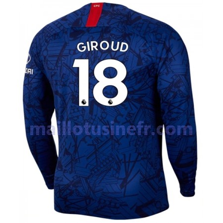 Maillot de Foot Chelsea GIROUD 18 Domicile 2019-20 Manches Longues Maillot de Foot Chelsea GIROUD 18 Domicile 2019-20 Manches Longues